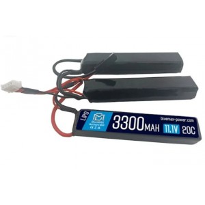 АКБ BlueMAX 11.1V Lipo 3300mAh 20C triple 3x (17x20x105) М-серия цевье, приклад